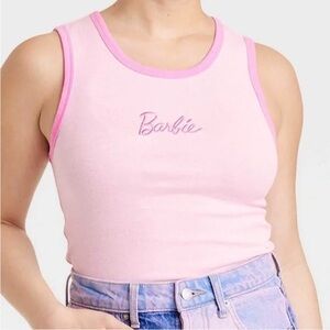 Malibu Barbie Cropped Embroidered Tank Top